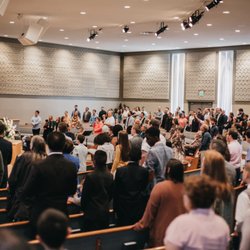 Bible Baptist Church - Sunday morning crowd.