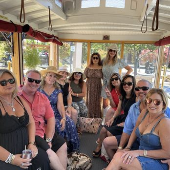 Morgan Hill Wine Trolley - Right before take off - Wine Tours Near Me