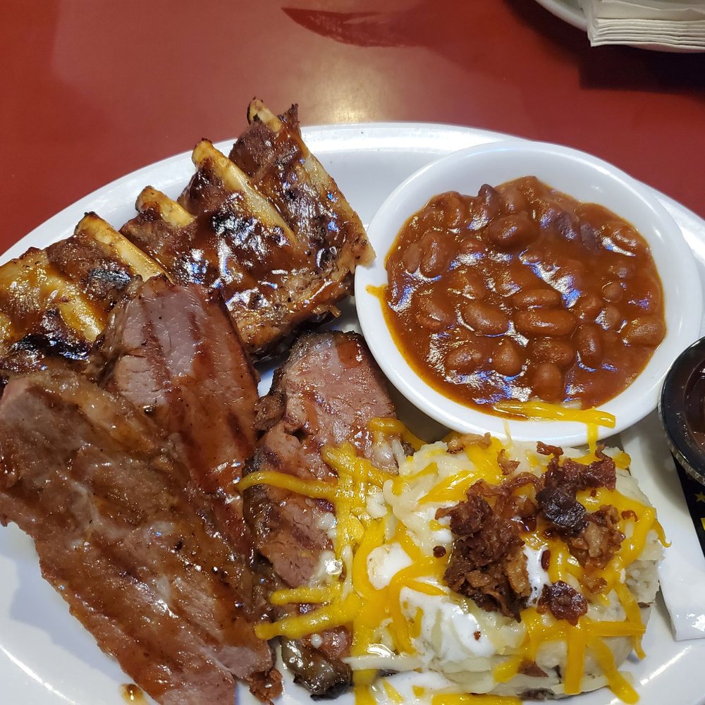 Original Roadhouse Grill - Ribs and brisket loaded potatoes and beans - Steakhouses Near Me - Long Beach, California Original Roadhouse Grill - Ribs and brisket loaded potatoes and beans - Steakhouses Near Me - Long Beach, California