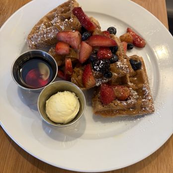 Bloom - Churro French toast. Surprisingly light crispy and sweet. Don't like sweet stay away from - American Near Me - Santa Clara, California Bloom - Churro French toast. Surprisingly light crispy and sweet. Don't like sweet stay away from - American Near Me - Santa Clara, California