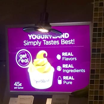 Yogurtland - $0.45 / oz. Great flavors - Ice Cream & Frozen Yogurt Near Me - La Quinta, California Yogurtland - $0.45 / oz. Great flavors - Ice Cream & Frozen Yogurt Near Me - La Quinta, California