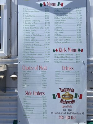 Menu photo 7 Taqueria Malverde West Yellowstone, MT Menu photo 7 Taqueria Malverde West Yellowstone, MT