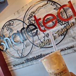 Sharetea - I just saw that they originated in Taiwan. I ordered the Coffee Creama with Boba and that buttery-flavored foam topping.