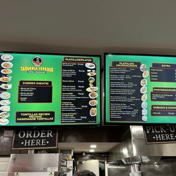 Taqueria Tepeque - Inside menu - Mexican Near Me - South Gate, California