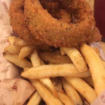 Bareburger - Montclair - For sharing! Onion rings and fries - Burgers Near Me - Montclair, New Jersey Bareburger - Montclair - For sharing! Onion rings and fries - Burgers Near Me - Montclair, New Jersey