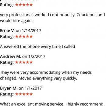 Mojos Moving Services - Over 119 completed jobs just with one of our outside contracts. - Movers Near Me