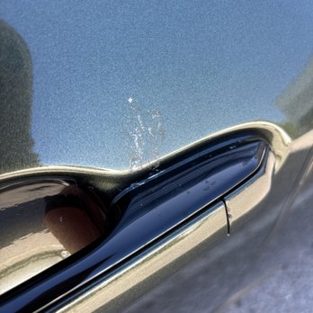 Extreme Express Car Wash - Bird poop on my door handle that has barely been chipped away. - Car Wash Near Me - San Jose, California