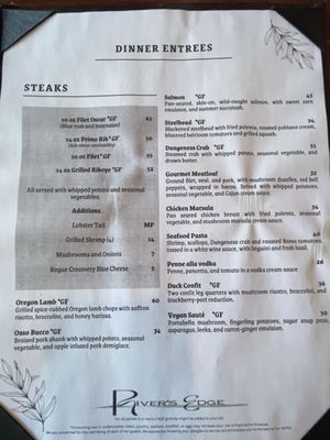 Menu photo 8 River's Edge Restaurant Grants Pass, OR Menu photo 8 River's Edge Restaurant Grants Pass, OR