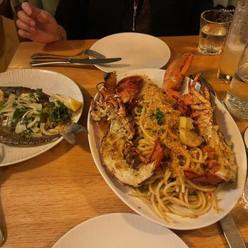 Herb & Sea - Our entrees. Lobster Bucatini Pasta(only on Fridays) and Plancha Fired Whole Branzino - Seafood Near Me - Encinitas, California Herb & Sea - Our entrees. Lobster Bucatini Pasta(only on Fridays) and Plancha Fired Whole Branzino - Seafood Near Me - Encinitas, California