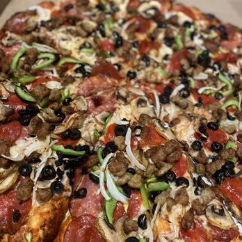 Pizza Me - Combination pizza with hot honey drizzle on the side! - Pizza Near Me - San Jose, California Pizza Me - Combination pizza with hot honey drizzle on the side! - Pizza Near Me - San Jose, California