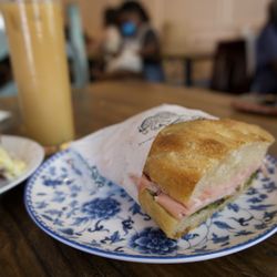 Fiore - Mortadella sandwich in-house
