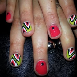Esthetics By Nicole - Hand Painted Nail Art on Natural Nails