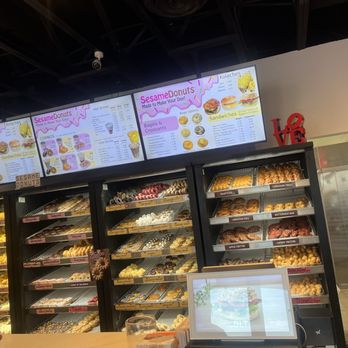 Sesame Donuts - Display case and menu - Coffee & Tea Near Me - Tempe, Arizona Sesame Donuts - Display case and menu - Coffee & Tea Near Me - Tempe, Arizona