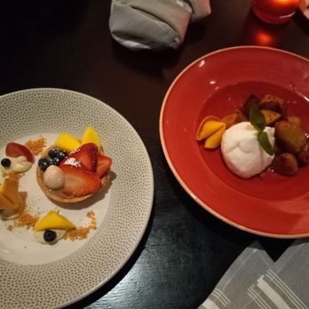 Jin Jia - Milk Tea Fruit Tart, Glass Sweet Potatoes with Lemon Sorbet - Chinese Near Me - Phoenix, Arizona