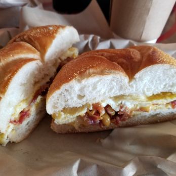 The Poughkeepsie Grind - Bacon egg n cheese sandwich... - Coffee & Tea Near Me - Poughkeepsie, New York
