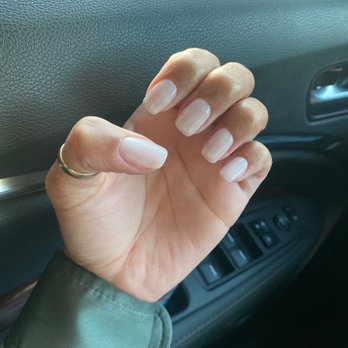 Metallic Nails - Off White Gel Nails - Nail Salons Near Me - Fremont, California