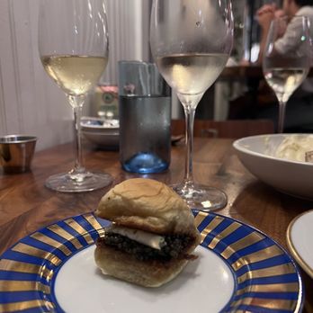 Chubby Fish - Caviar sandwich, disappointing since it tasted very heavy and oily. - Seafood Near Me - Charleston, South Carolina