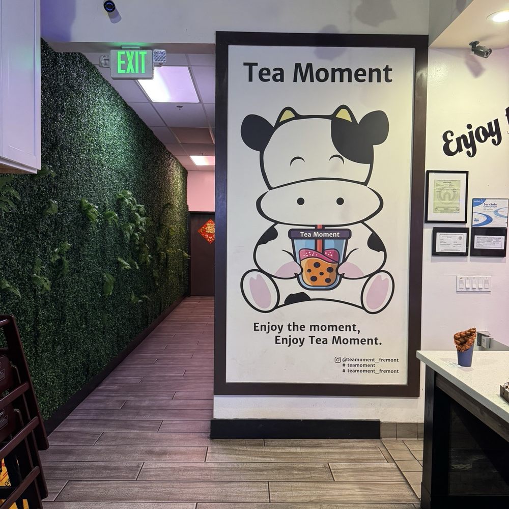 Tea Moment - Restroom! Love the cow logo! - Bubble Tea Near Me - Fremont, California Tea Moment - Restroom! Love the cow logo! - Bubble Tea Near Me - Fremont, California