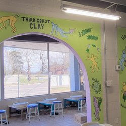 Third Coast Clay - Inside Third Coast Clay mural. Seize the Clay!