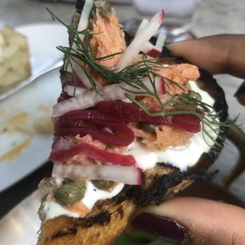 Tagliata - Smoked salmon bruschetta - Italian Near Me - Baltimore, Maryland