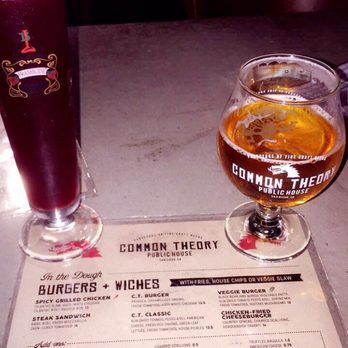 Common Theory - 2 beers - one on the sweeter side & one traditional. - Gastropubs Near Me - San Diego, California Common Theory - 2 beers - one on the sweeter side & one traditional. - Gastropubs Near Me - San Diego, California