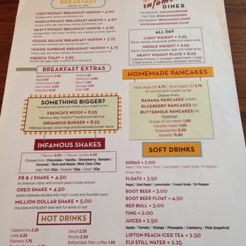Infamous Diner - Breakfast menu - New American Near Me - Manchester, XGM Infamous Diner - Breakfast menu - New American Near Me - Manchester, XGM