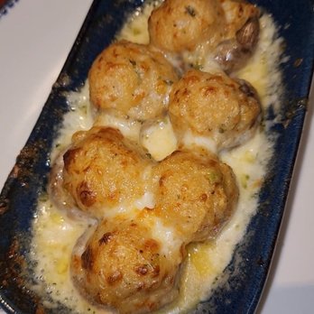 Red Lobster - seafood stuffed mushrooms appetizer, it was okay - Seafood Near Me - Brea, California Red Lobster - seafood stuffed mushrooms appetizer, it was okay - Seafood Near Me - Brea, California