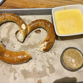 BJ's Restaurant & Brewhouse - Big Twist Pretzel With Beer Cheese - American Near Me - Temple, Texas BJ's Restaurant & Brewhouse - Big Twist Pretzel With Beer Cheese - American Near Me - Temple, Texas