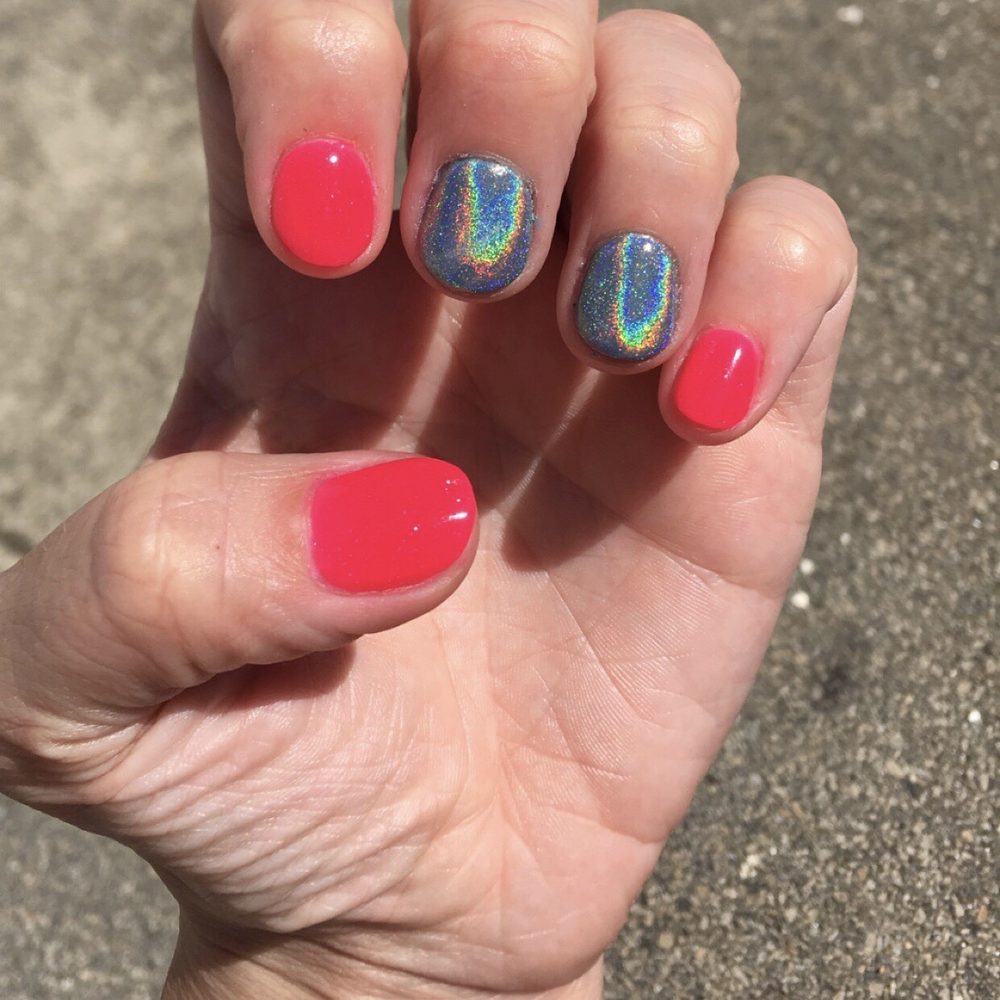 Powder dip nails Powder dip nails