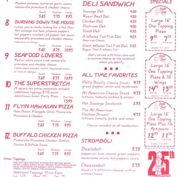 Pizza-Deli Six Pack - Menu pg 4 - Pizza Near Me - Johnstown, Pennsylvania