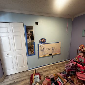 Cody’s Handyhands - Freshly painted blue and purple room! - Handyman Near Me - Gates, New York Cody’s Handyhands - Freshly painted blue and purple room! - Handyman Near Me - Gates, New York