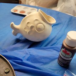 Mama's Ceramic Workshop - Before painting.