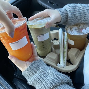 Lilikoi Boba - Left: mango almighty Right: matcha horchata series - Bubble Tea Near Me - Lafayette, California Lilikoi Boba - Left: mango almighty Right: matcha horchata series - Bubble Tea Near Me - Lafayette, California