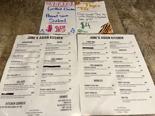 Menu photo 1 June’s Asian Kitchen Sisters, OR