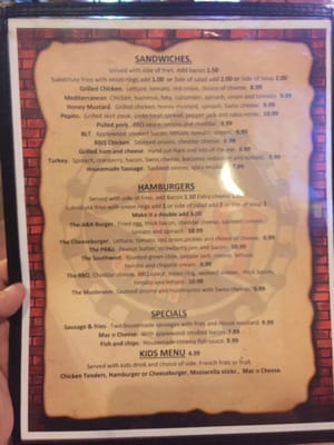 Menu photo 5 A & R Grill Yuma, AZ