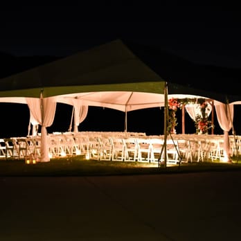 Callippe Preserve - Tented space before guests arrived. - Golf Near Me - Pleasanton, California