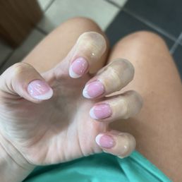 Dip French on my natural nail!