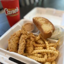 Raising Cane's Chicken Fingers - 3 chicken tender meal.