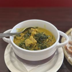 The pork rib curry (Kaeng Kua) was rich and full of flavor.