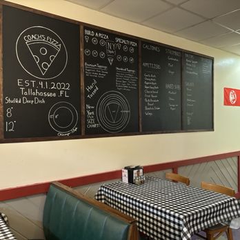 Coach's Pizza - Menu. - Pizza Near Me - Tallahassee, Florida