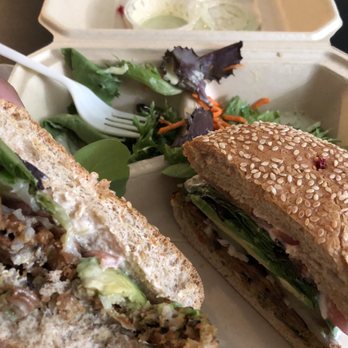 The Grain Cafe - Deluxe Burger with Side Salad - Sandwiches Near Me - Los Angeles, California The Grain Cafe - Deluxe Burger with Side Salad - Sandwiches Near Me - Los Angeles, California