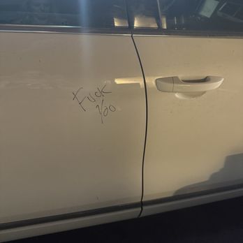 Erewhon - The graffiti that happened to my car in their valet's care. - Grocery Near Me - Santa Monica, California Erewhon - The graffiti that happened to my car in their valet's care. - Grocery Near Me - Santa Monica, California