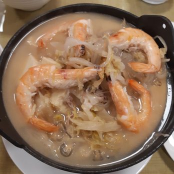The Dumpling King - Prawn, taofu and napa stew.  Very tasty, low carb. - Taiwanese Near Me - Markham, Ontario
