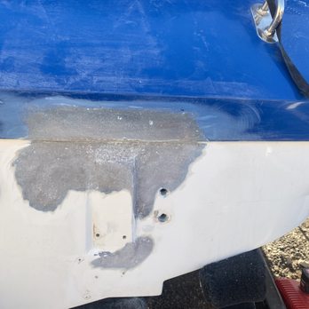 J A Fiberglass - Repair cracked swim platform mounting area in a 2022 Mastercraft when customer banged swim platform into dock backing in. - Boat Repair Near Me J A Fiberglass - Repair cracked swim platform mounting area in a 2022 Mastercraft when customer banged swim platform into dock backing in. - Boat Repair Near Me
