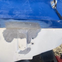 J A Fiberglass - Repair cracked swim platform  mounting area in a 2022 Mastercraft when customer banged swim platform into dock backing in.