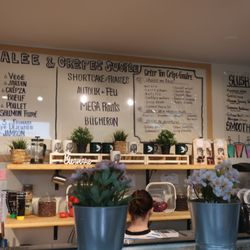 Crêperie & Cie 5.0 - Menu board, circa Sep 2023.
