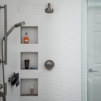 Better Life Construction Inc. - a shower with a glass door - General Contractors Near Me
