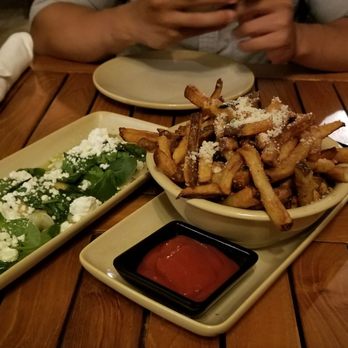 Monkeypod Kitchen - Pumpkin Patch Ravioli and Garlic Truffle Oil Fries - Hawaiian Near Me - Kapolei, Hawaii