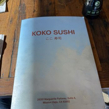 Koko Sushi - Sushi Bars Near Me - Mission Viejo, California