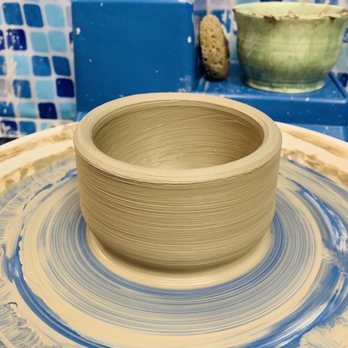 Midnight Star Pottery - The beginning stages of my clay bowl. - Paint-Your-Own Pottery Near Me - Richmond Hill, Georgia